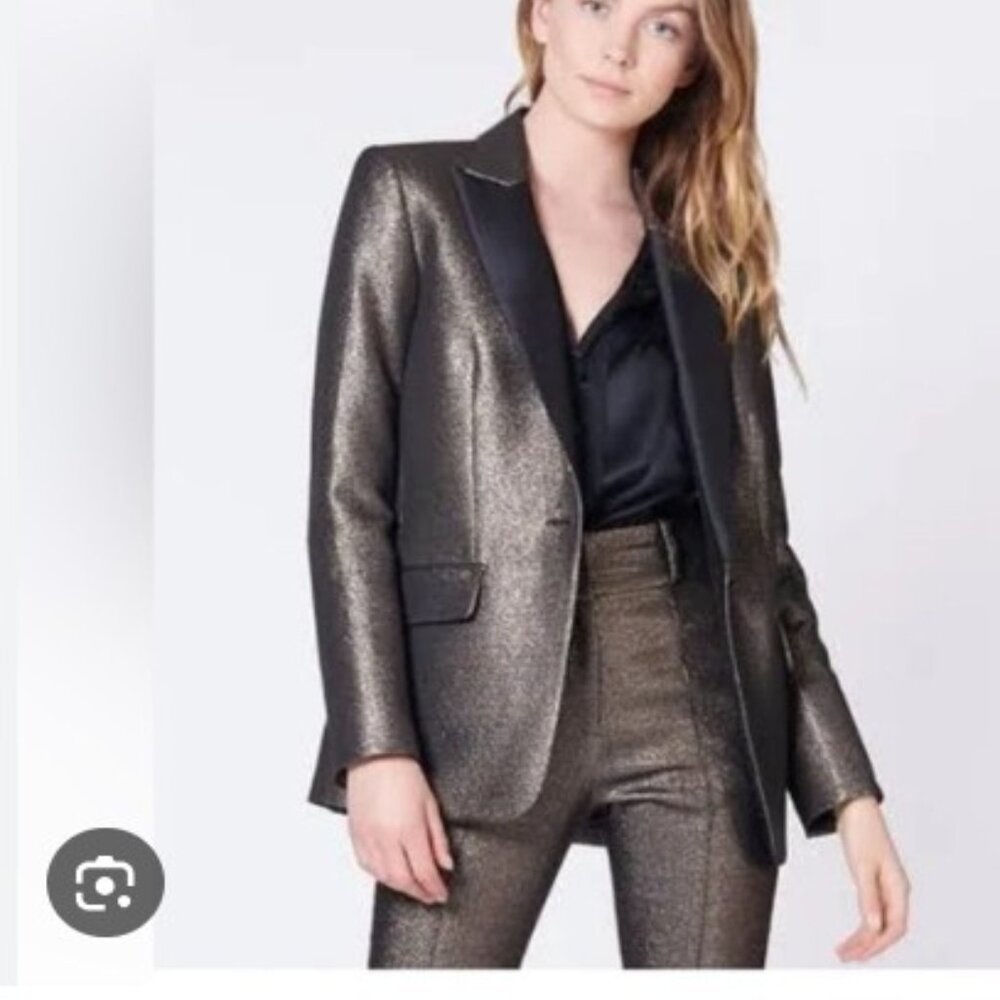 Veronica Beard Ashburn Size 0 Metallic Brown Bronze Blazer